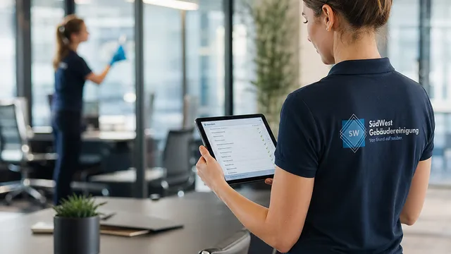 Büroreinigung in einer Arztpraxis